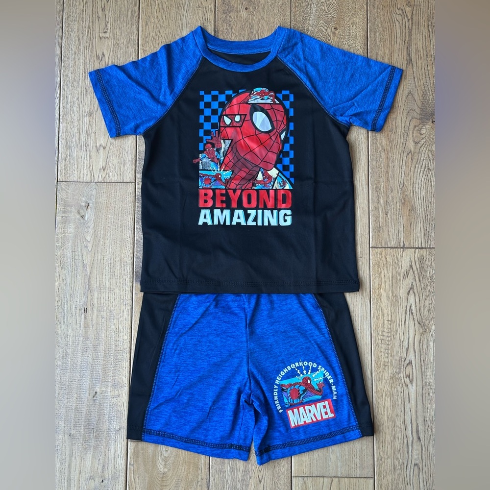 NEW Marvel Spider-Man Beyond Amazing 2-Piece Outfit Set size 4